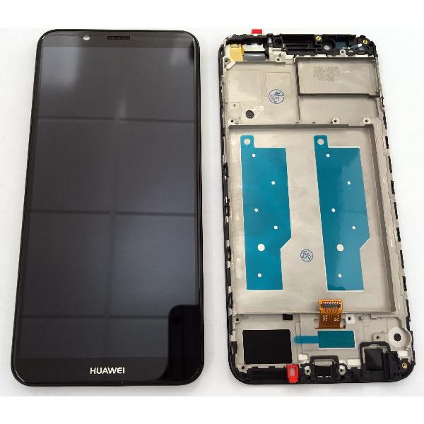 מסך מקורי כולל מסגרת HUAWEI Y7 PRIME (2018) שחור