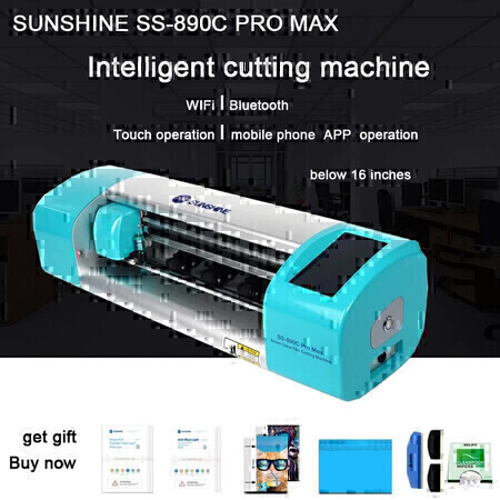 מכונה לחיתוך מגני מסך סיליקון עד 16 אינץ SS-890C PRO MAX עם ערכה מתנה