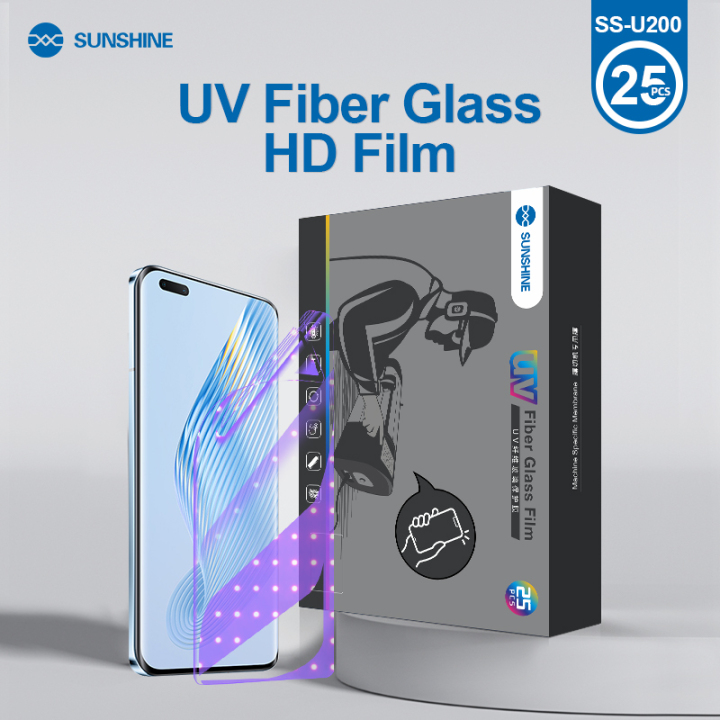 מגן מסך UV סיליקון SUNSHINE SS-U200 לחיתוך במכונה 25 יח באריזה