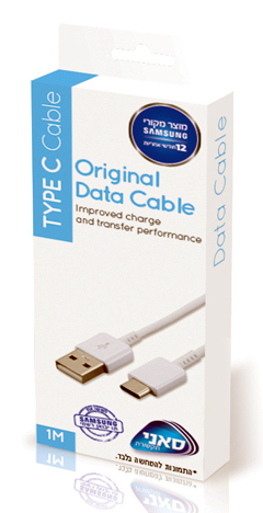 כבל מקורי סאני USB TO TYPE C שחור