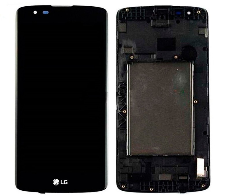 מסך מקורי כולל מסגרת LG K8 / K350N שחור